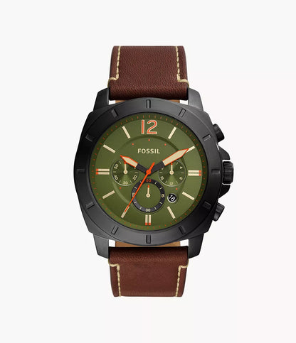 BQ2760 - Fossil Privateer Chronograph Dark Brown Leather Watch - Shop Authentic watches(s) from Maybrands - for as low as ₦328000! 