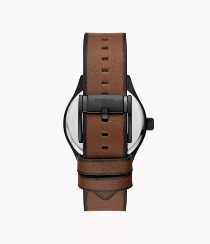BQ2796 - Fosssil Easton Three-Hand Brown Leather Watch - Shop Authentic watches(s) from Maybrands - for as low as ₦276000! 