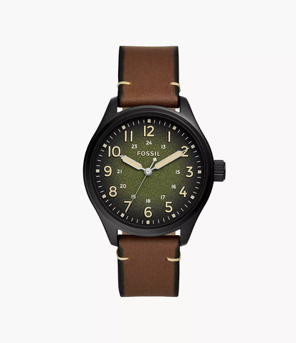 BQ2796 - Fosssil Easton Three-Hand Brown Leather Watch - Shop Authentic watches(s) from Maybrands - for as low as ₦276000! 