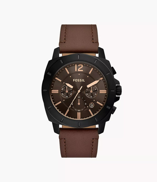 BQ2820 - Fossil Privateer Chronograph Brown Leather Watch - Shop Authentic watches(s) from Maybrands - for as low as ₦293000! 