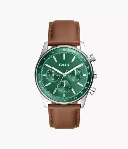 BQ2858 - Fossil Sullivan Multifunction Brown LiteHide™ Leather Watch - Shop Authentic watches(s) from Maybrands - for as low as ₦293000! 