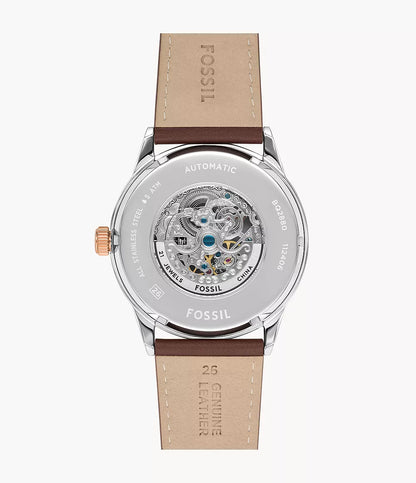 Flynn Automatic Brown Leather Watch BQ2880 - Shop Authentic Watches(s) from Maybrands - for as low as ₦556000! 