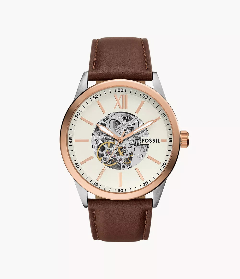 Flynn Automatic Brown Leather Watch BQ2880 - Shop Authentic Watches(s) from Maybrands - for as low as ₦556000! 