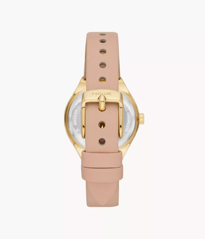 BQ3804 - Fossil Eevie Three-Hand Date Pink Leather Watch - Shop Authentic watches(s) from Maybrands - for as low as ₦206500! 