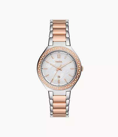 BQ3844 - Fossil Ashtyn Three-Hand Date Two-Tone Stainless Steel Watch For Women - Shop Authentic watches(s) from Maybrands - for as low as ₦221500! 