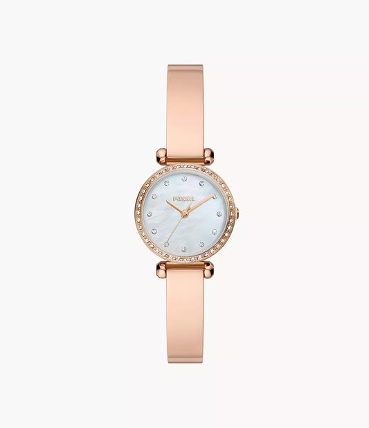 BQ3894 - Fossil Tillie Mini Three-Hand Rose Gold-Tone Stainless Steel Watch - Shop Authentic watches(s) from Maybrands - for as low as ₦197000! 