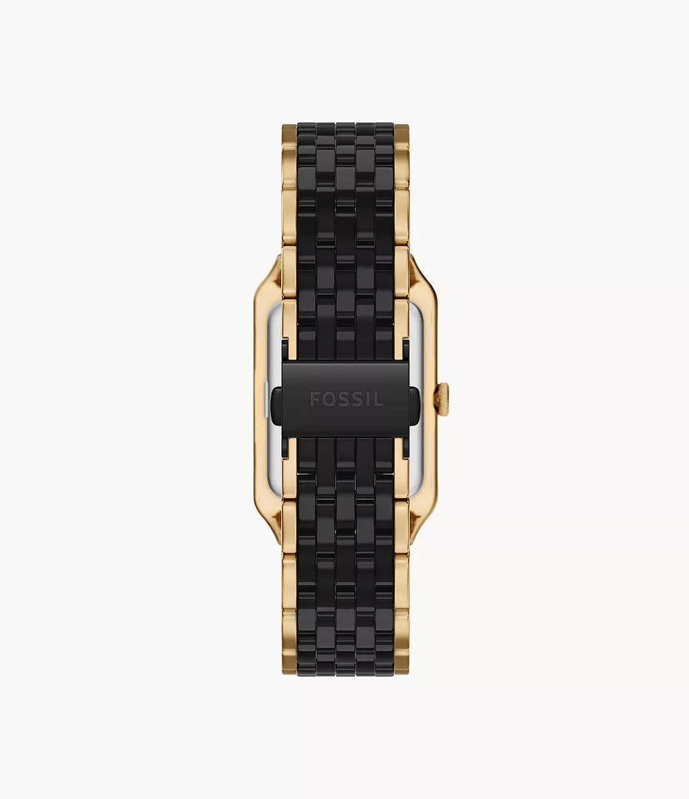 Raquel 26mm Three-Hand Date Gold-Tone Stainless Steel and Black Ceramic Watch CE1135 - Shop Authentic FOSWOMWAT(s) from Maybrands - for as low as ₦720000! 