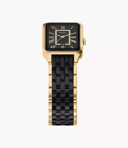 Raquel 26mm Three-Hand Date Gold-Tone Stainless Steel and Black Ceramic Watch CE1135 - Shop Authentic FOSWOMWAT(s) from Maybrands - for as low as ₦720000! 