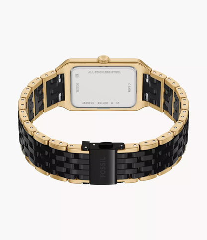 Raquel 26mm Three-Hand Date Gold-Tone Stainless Steel and Black Ceramic Watch CE1135 - Shop Authentic FOSWOMWAT(s) from Maybrands - for as low as ₦720000! 