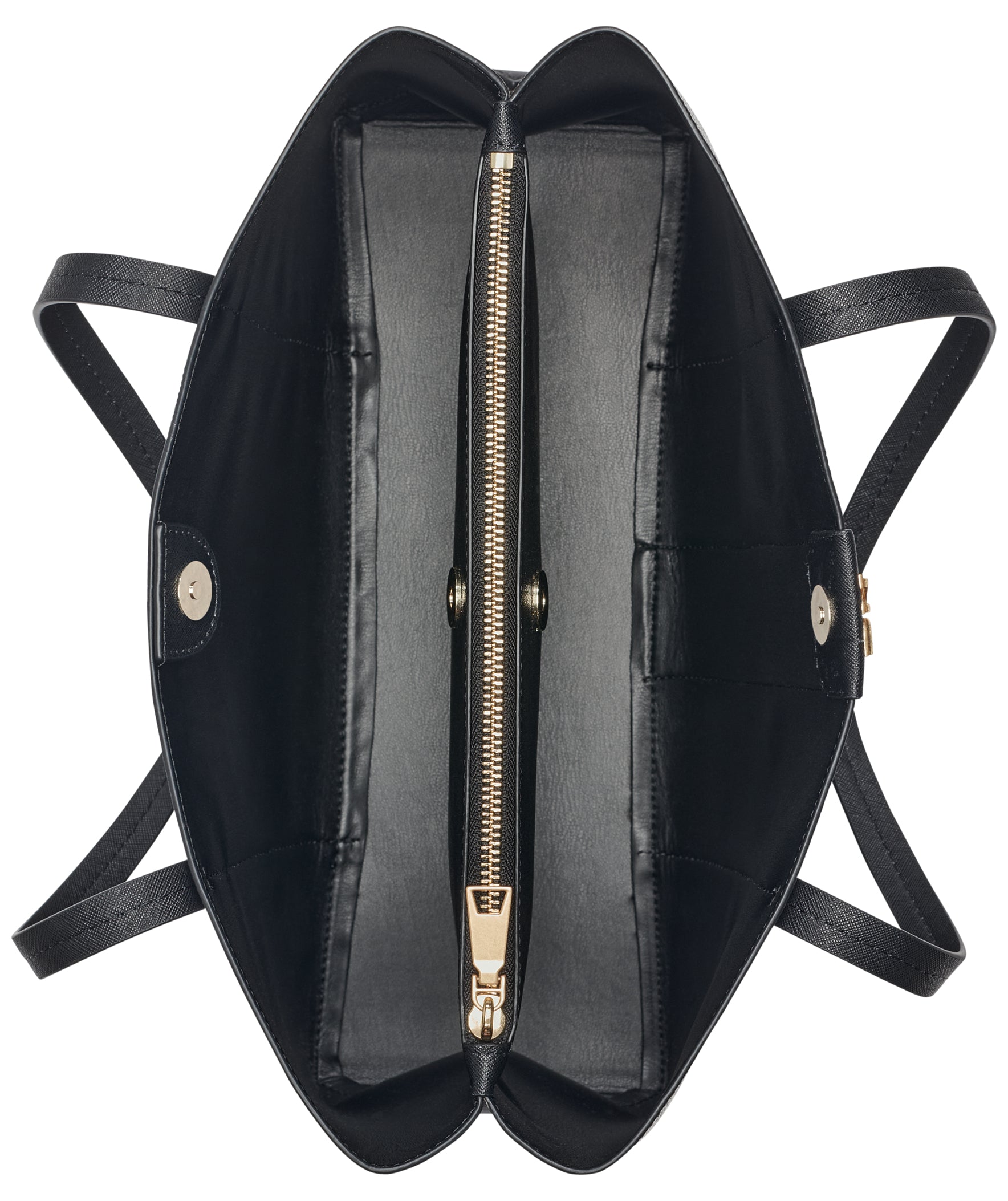 DKNY Nuri Tote bag saffiano cow leather black logo/black R53A6M10