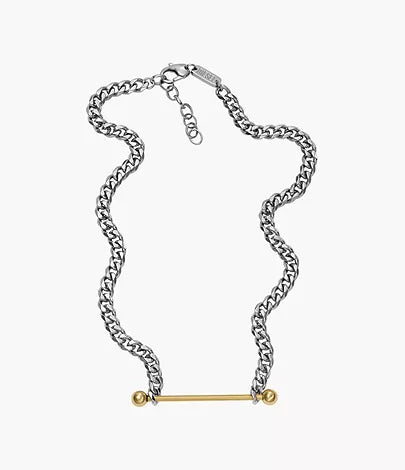 DX1409931-Diesel Two-Tone Stainless Steel Chain Unisex Necklace - Shop Authentic necklace(s) from Maybrands - for as low as ₦143000! 