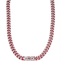 DX1416040-Diesel Red Stainless Steel Choker Unisex Necklace - Shop Authentic necklace(s) from Maybrands - for as low as ₦154000! 