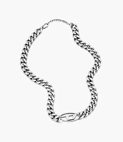 DX1433040-Diesel Oval D Logo Stainless Steel Choker Necklace For Men - Shop Authentic necklaces(s) from Maybrands - for as low as ₦188500! 