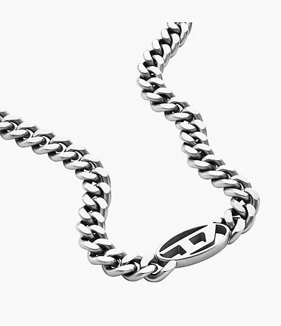 DX1433040-Diesel Oval D Logo Stainless Steel Choker Necklace For Men - Shop Authentic necklaces(s) from Maybrands - for as low as ₦188500! 