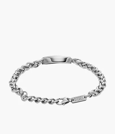 DX1445040-Diesel Red Lacquer and Stainless Steel Chain Unisex Bracelet - Shop Authentic bracelets(s) from Maybrands - for as low as ₦148000! 