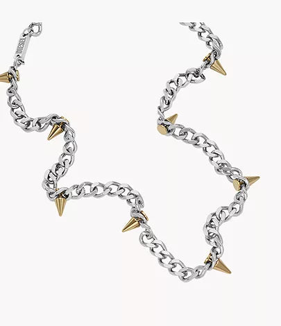 DX1454931-Diesel Two-Tone Stainless Steel Chain Unisex Necklace - Shop Authentic necklaces(s) from Maybrands - for as low as ₦188500! 