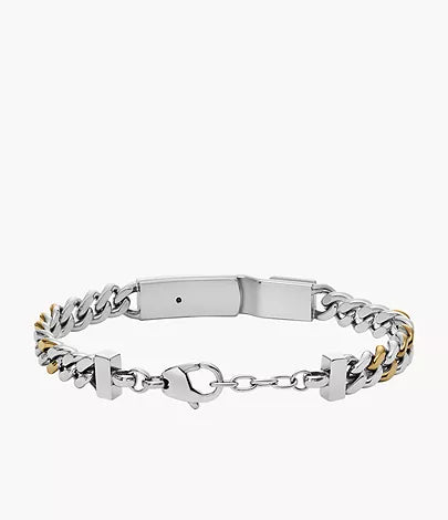 DX1457931-Diesel Two-Tone Stainless Steel ID Chain Bracelet for Men - Shop Authentic bracelets(s) from Maybrands - for as low as ₦132500! 