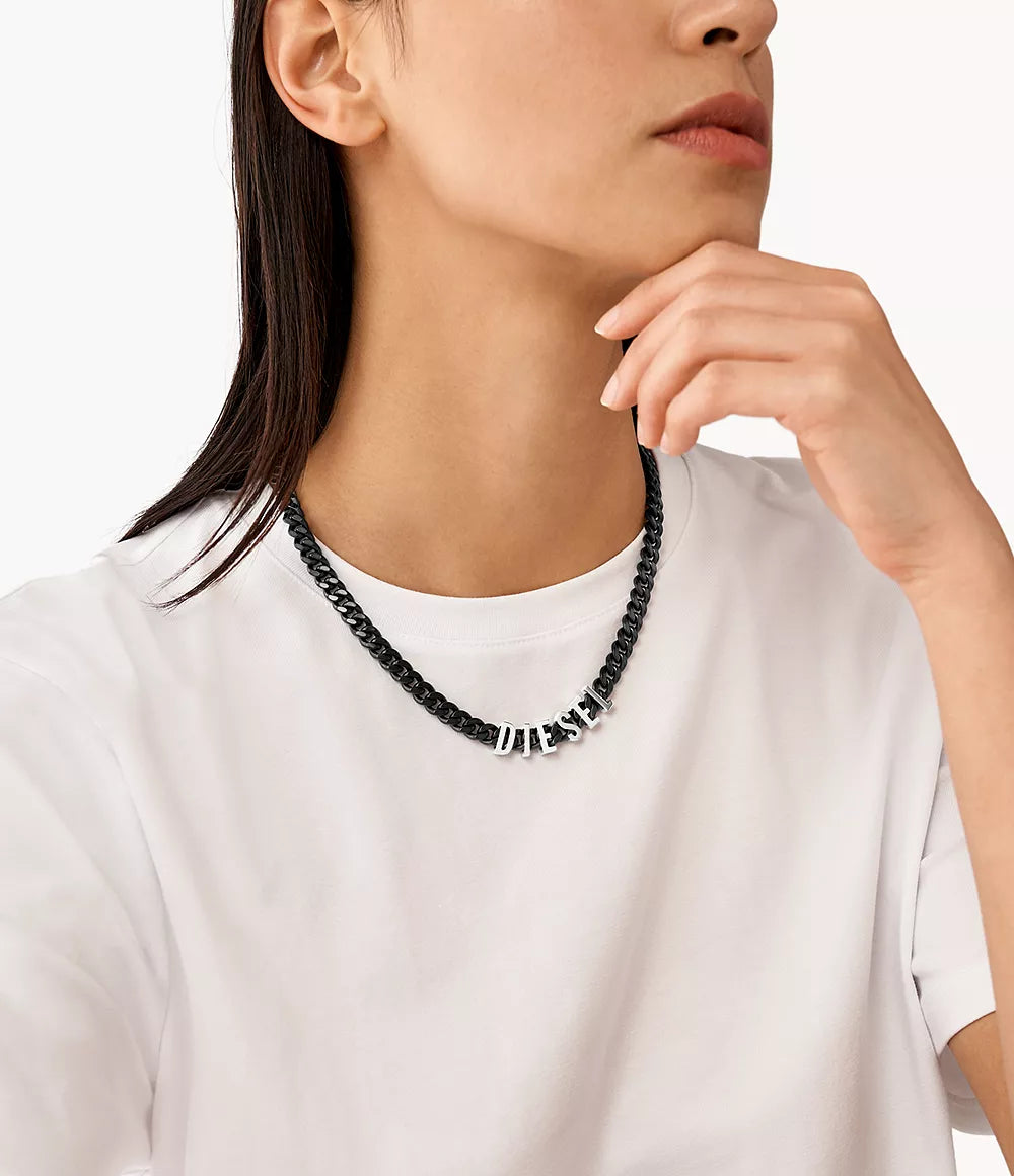 Diesel Two-Tone Stainless Steel Chain Necklace DX1487060 Diesel Two-Tone Stainless Steel Chain Necklace DX1487060