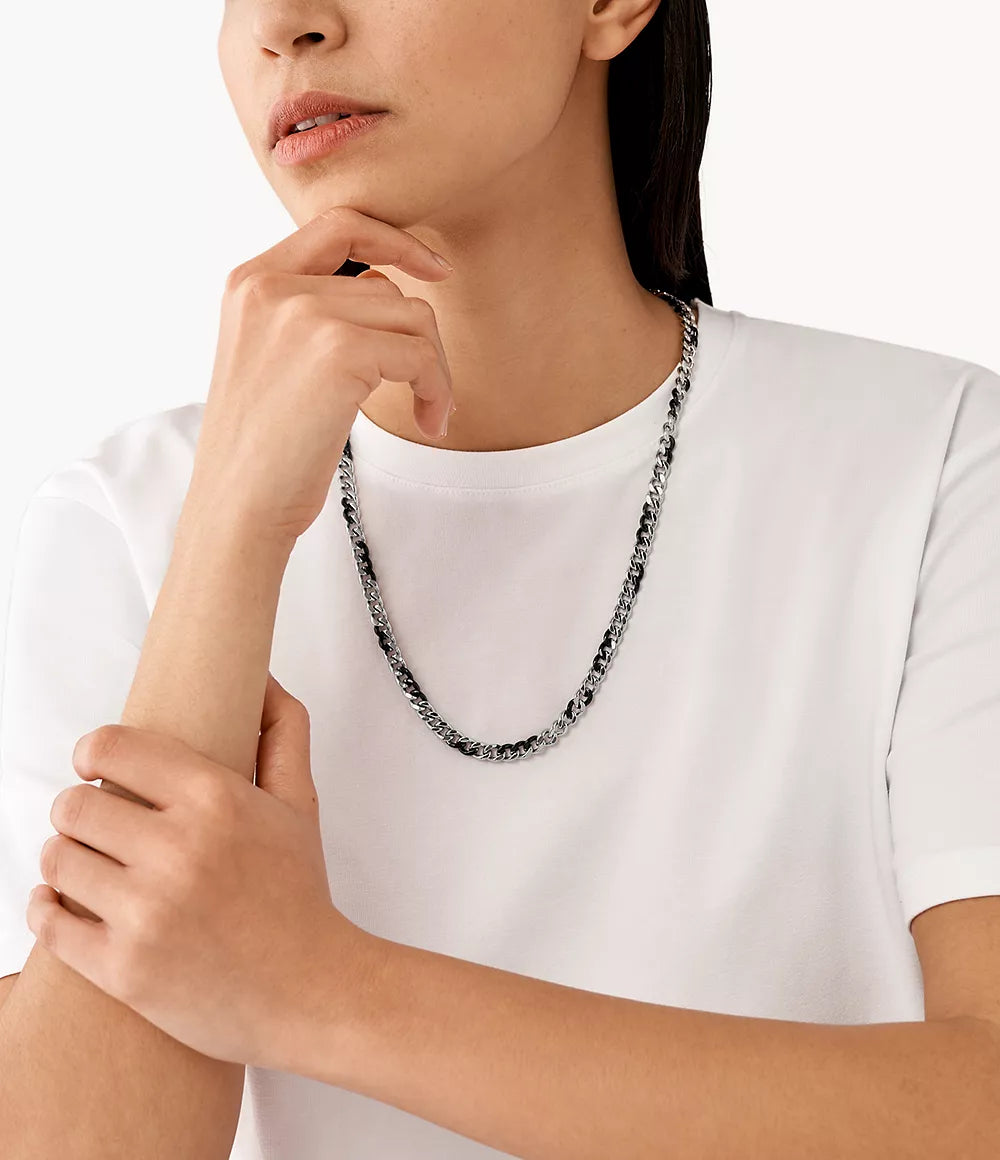 Diesel Unisex Two-Tone Stainless Steel Chain Necklace DX1499931 - Shop Authentic necklaces(s) from Maybrands - for as low as ₦227500! 