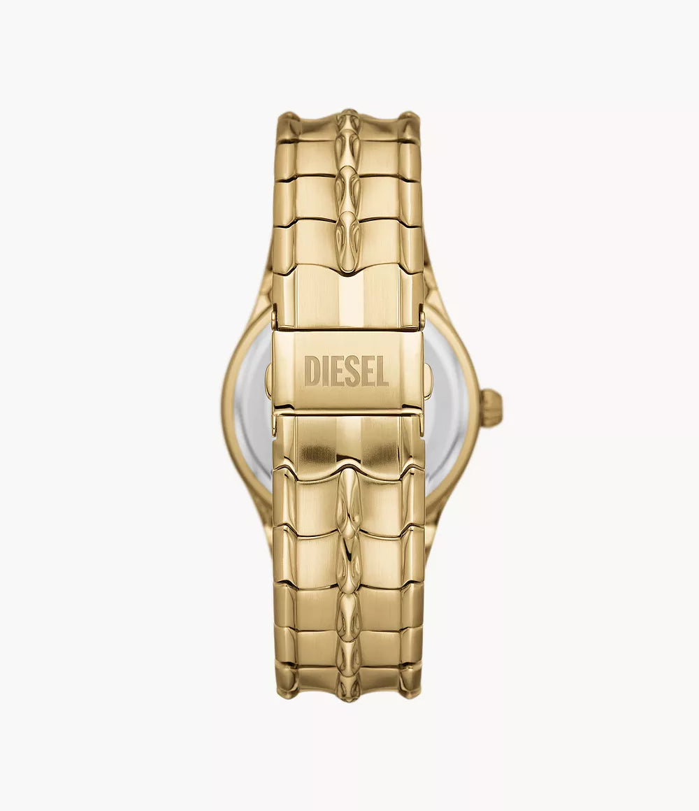 Diesel Vert Three-Hand Date Gold-Tone Stainless Steel Watch DZ2186 - Shop Authentic Watches(s) from Maybrands - for as low as ₦818000! 