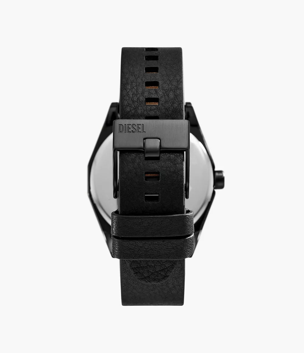 Diesel Scraper Three-Hand Black Leather Watch and Bracelet Set DZ2210SET - Shop Authentic Watches(s) from Maybrands - for as low as ₦456000! 