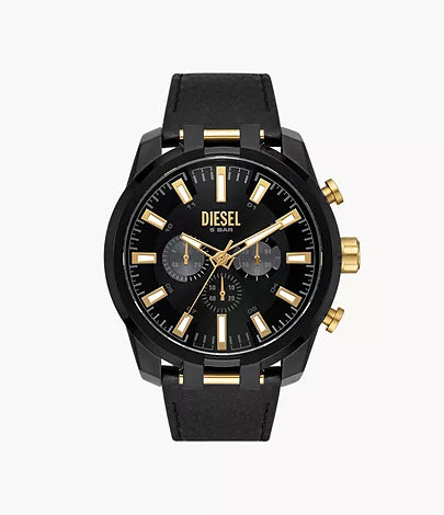 DZ4610- Diesel Split Chronograph Black Leather Watch for Men - Shop Authentic watches(s) from Maybrands - for as low as ₦235500! 