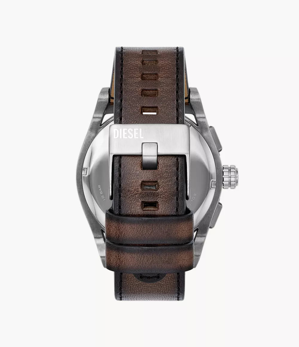 Diesel Timeframe Chronograph Brown Leather Watch DZ4611 - Shop Authentic Watches(s) from Maybrands - for as low as ₦163500! 