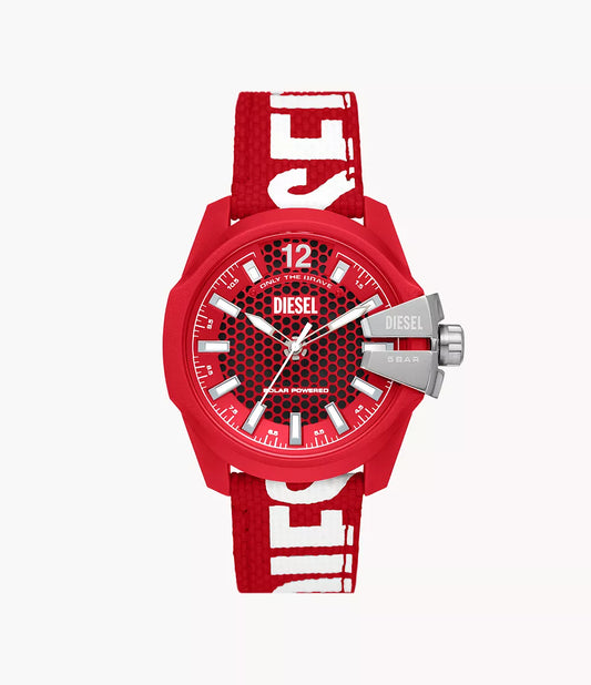 DZ4619 - Diesel Baby Chief Three-Hand Solar-Powered Red rPET Watch - Shop Authentic watches(s) from Maybrands - for as low as ₦259500! 