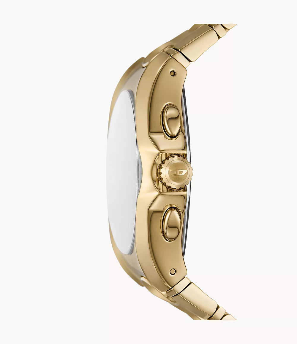 Diesel D-Curve Chronograph Gold-Tone Stainless Steel Watch DZ4695 - Shop Authentic DIEMENWAT(s) from Maybrands - for as low as ₦525000! 