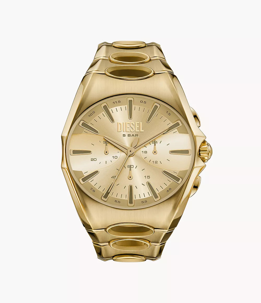 Diesel D-Curve Chronograph Gold-Tone Stainless Steel Watch DZ4695 - Shop Authentic DIEMENWAT(s) from Maybrands - for as low as ₦525000! 
