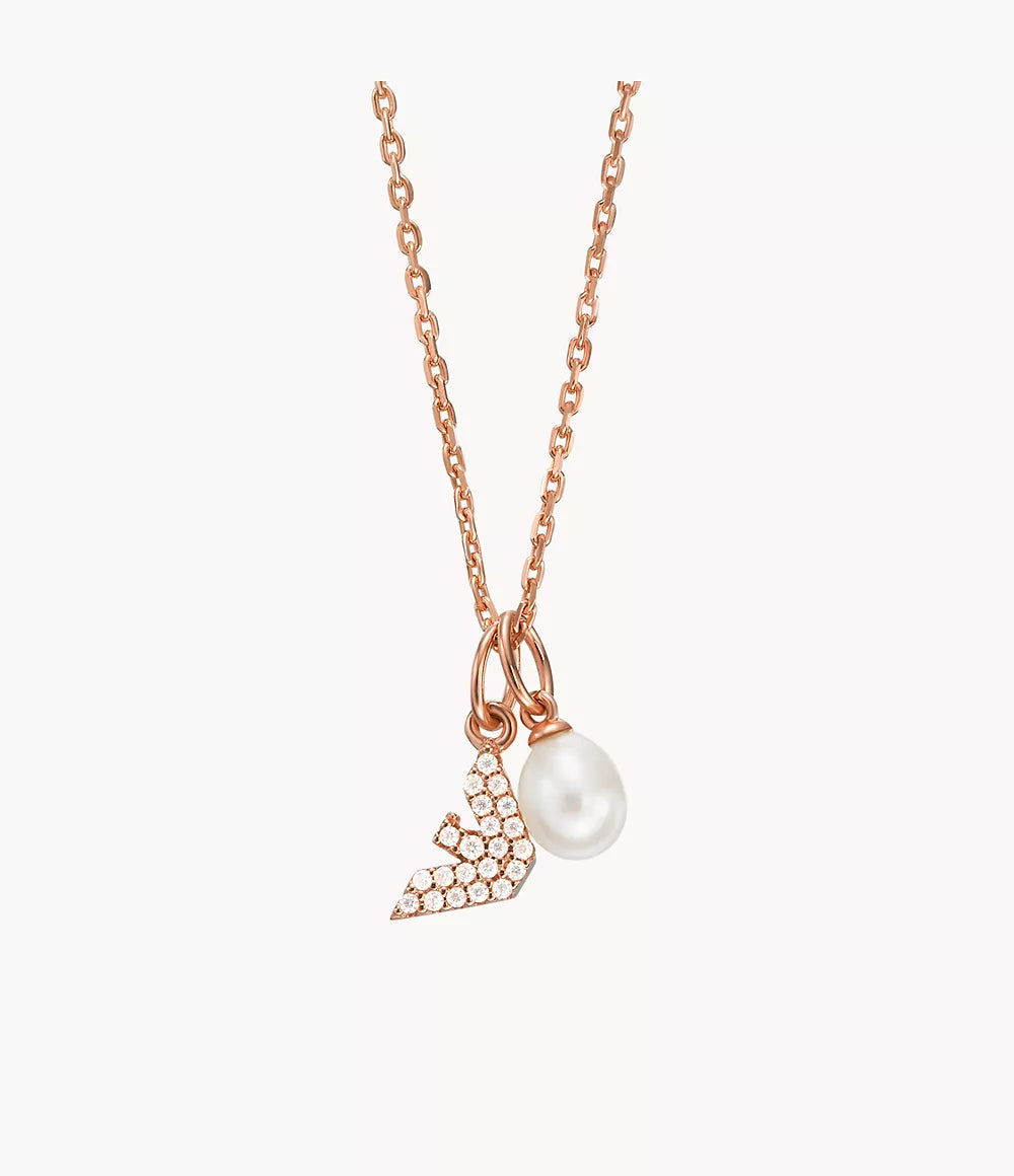 Emporio Armani Rose Gold-Tone Sterling Silver Pendant Necklace EG3573221 - Shop Authentic necklaces(s) from Maybrands - for as low as ₦206500! 