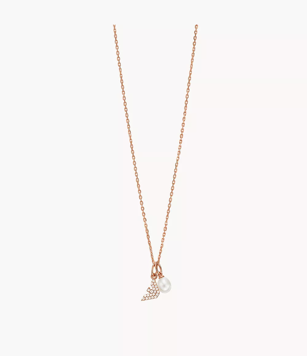 Emporio Armani Rose Gold-Tone Sterling Silver Pendant Necklace EG3573221 - Shop Authentic necklaces(s) from Maybrands - for as low as ₦206500! 