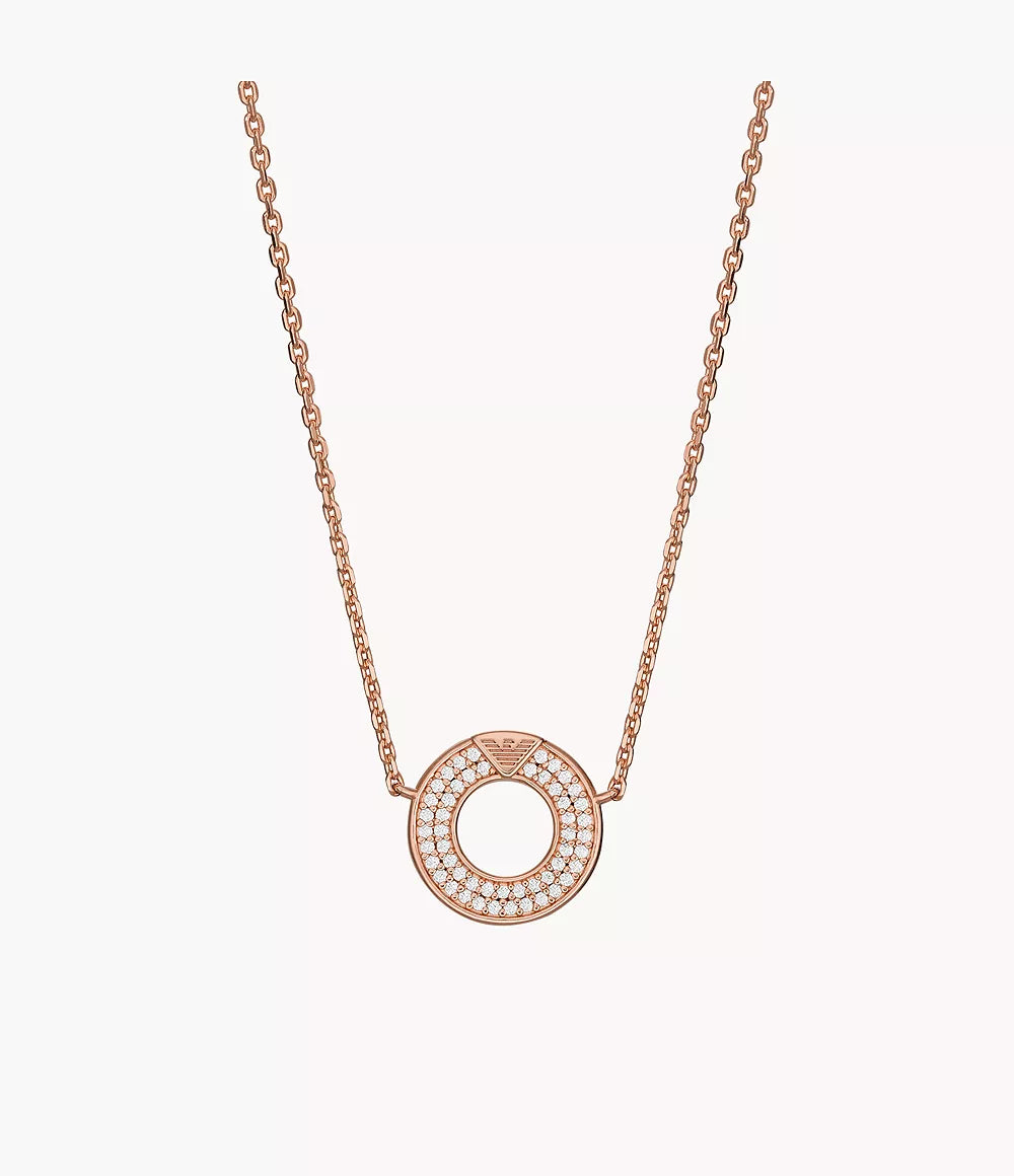 Emporio Armani Rose Gold-Tone Sterling Silver Pendant Necklace EG3588221 - Shop Authentic necklaces(s) from Maybrands - for as low as ₦224000! 