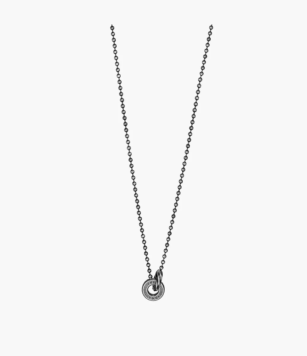 Emporio Armani Stainless Steel in Blacken Finishing Pendant Necklace EGS3027040 - Shop Authentic necklaces(s) from Maybrands - for as low as ₦224000! 