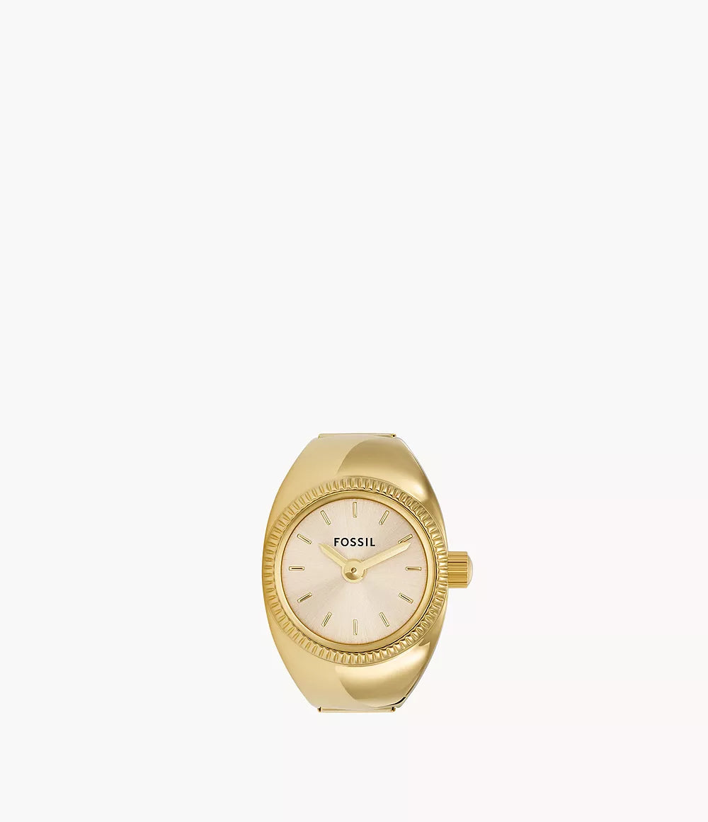 Fossil Watch Ring Two-Hand Gold-Tone Stainless Steel ES5246 - Shop Authentic rings(s) from Maybrands - for as low as ₦257000! 