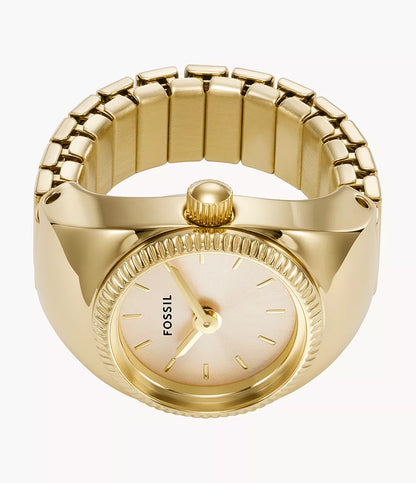 Fossil Watch Ring Two-Hand Gold-Tone Stainless Steel ES5246 - Shop Authentic rings(s) from Maybrands - for as low as ₦257000! 