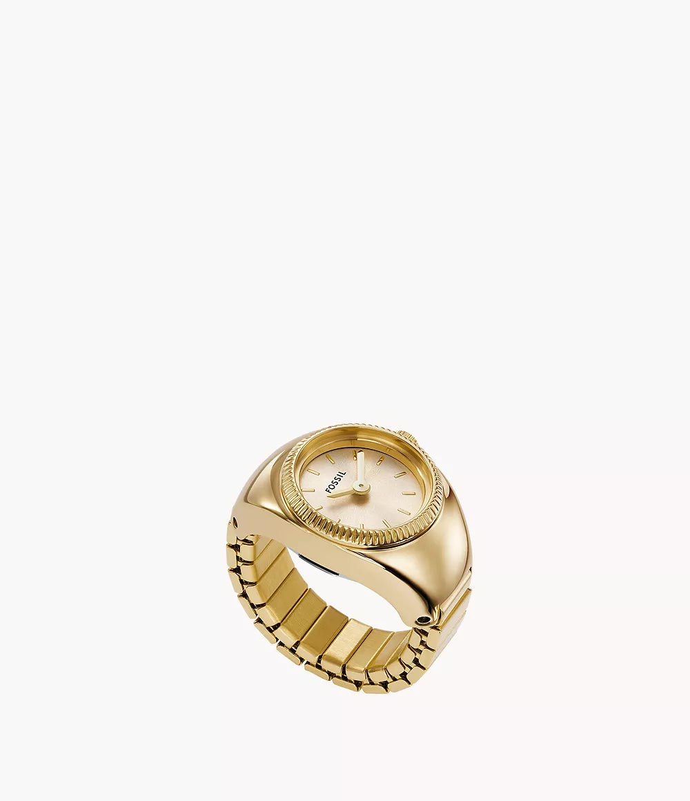 Fossil Watch Ring Two-Hand Gold-Tone Stainless Steel ES5246 - Shop Authentic rings(s) from Maybrands - for as low as ₦257000! 