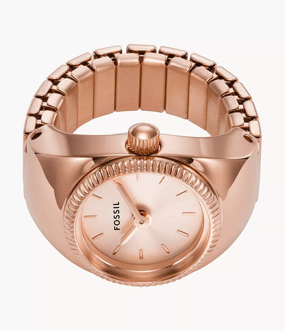 Fossil Watch Ring Two-Hand Rose Gold-Tone Stainless Steel ES5247 - Shop Authentic rings(s) from Maybrands - for as low as ₦257000! 