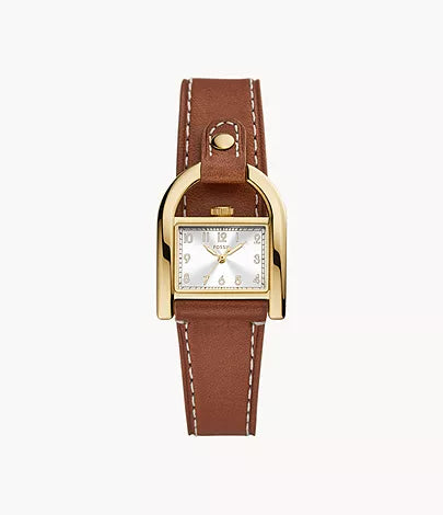 ES5264 - Fossil Harwell Three-Hand Medium Brown Leather Watch For Women - Shop Authentic watches(s) from Maybrands - for as low as ₦293000! 