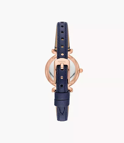 ES5295 - Fossil Carlie Three-Hand Navy LiteHide™ Leather Watch For Women - Shop Authentic Watches(s) from Maybrands - for as low as ₦224000! 
