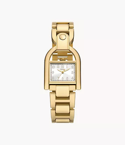 ES5327-Fossil Harwell Three-Hand Gold-Tone Stainless Steel Watch for Women - Shop Authentic watches(s) from Maybrands - for as low as ₦299000! 