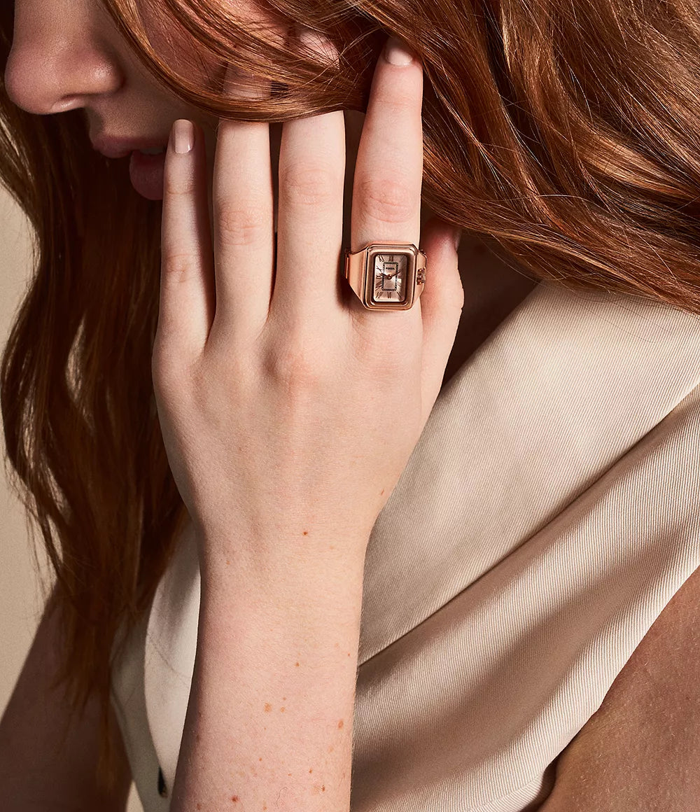 Raquel Watch Ring Two-Hand Rose Gold-Tone Stainless Steel ES5345 - Shop Authentic FOSWOMWAT(s) from Maybrands - for as low as ₦230000! 