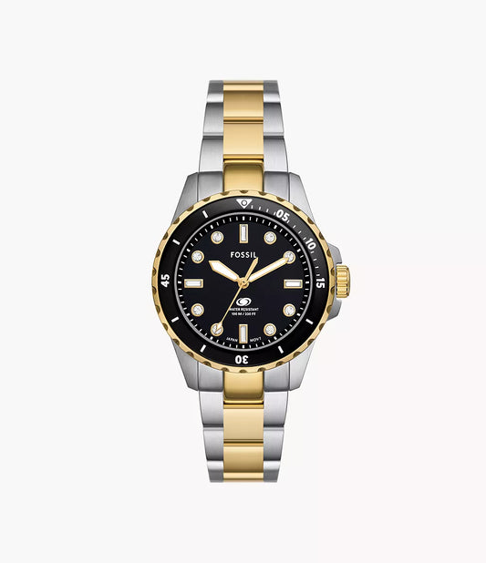 ES5349 - Fossil Blue Dive Three-Hand Two-Tone Stainless Steel Watch - Shop Authentic watches(s) from Maybrands - for as low as ₦380000! 