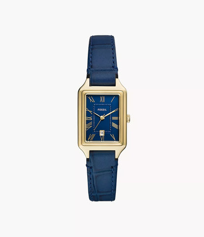 Fossil Raquel Three-Hand Date Navy Croco LiteHide™ Leather Watch ES5365 - Shop Authentic Watches(s) from Maybrands - for as low as ₦304000! 