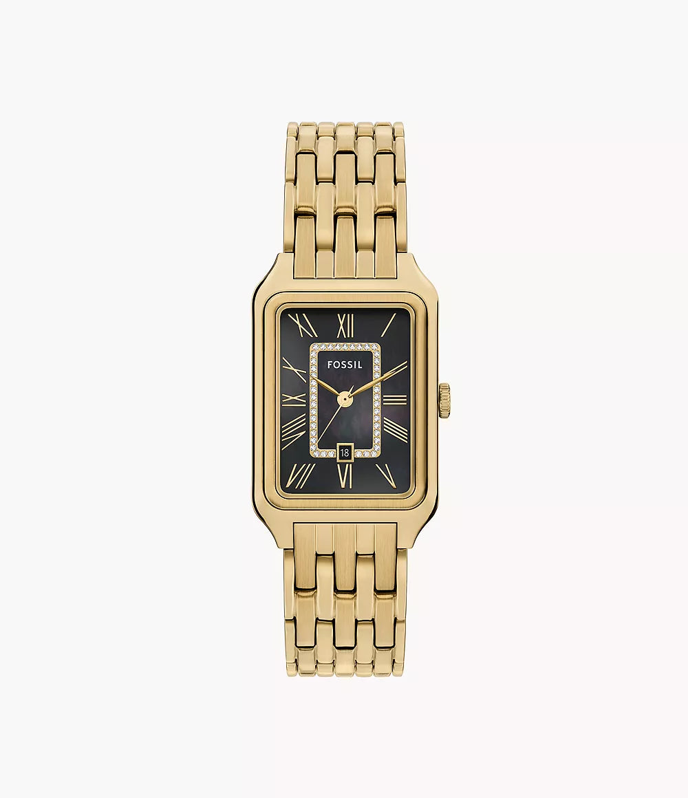 Raquel Three-Hand Date Gold-Tone Stainless Steel Watch ES5417 - Shop Authentic FOSWOMWAT(s) from Maybrands - for as low as ₦350000.01! 