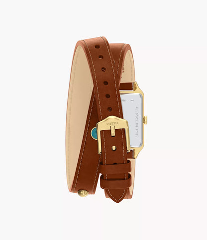 Raquel Three-Hand Date Brown Leather Watch ES5418 - Shop Authentic FOSWOMWAT(s) from Maybrands - for as low as ₦350000.01! 