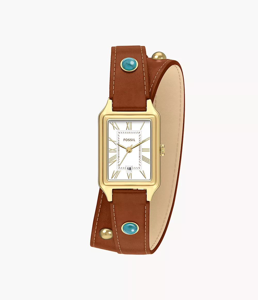 Raquel Three-Hand Date Brown Leather Watch ES5418 - Shop Authentic FOSWOMWAT(s) from Maybrands - for as low as ₦350000.01! 