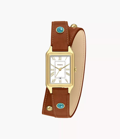 Raquel Three-Hand Date Brown Leather Watch ES5418 - Shop Authentic FOSWOMWAT(s) from Maybrands - for as low as ₦350000.01! 