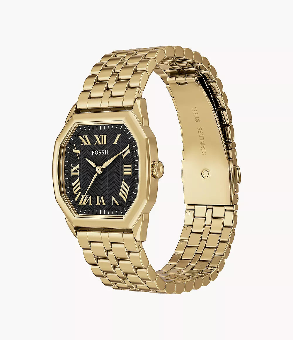 Harlow Three-Hand Gold-Tone Stainless Steel Watch ES5433 - Shop Authentic FOSWOMWAT(s) from Maybrands - for as low as ₦291500! 