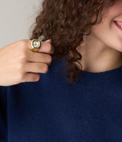 Harlow Watch Ring Two-Hand Gold-Tone Stainless Steel Watch ES5446 - Shop Authentic FOSWOMWAT(s) from Maybrands - for as low as ₦230000! 